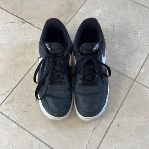 black and white nike air force 1